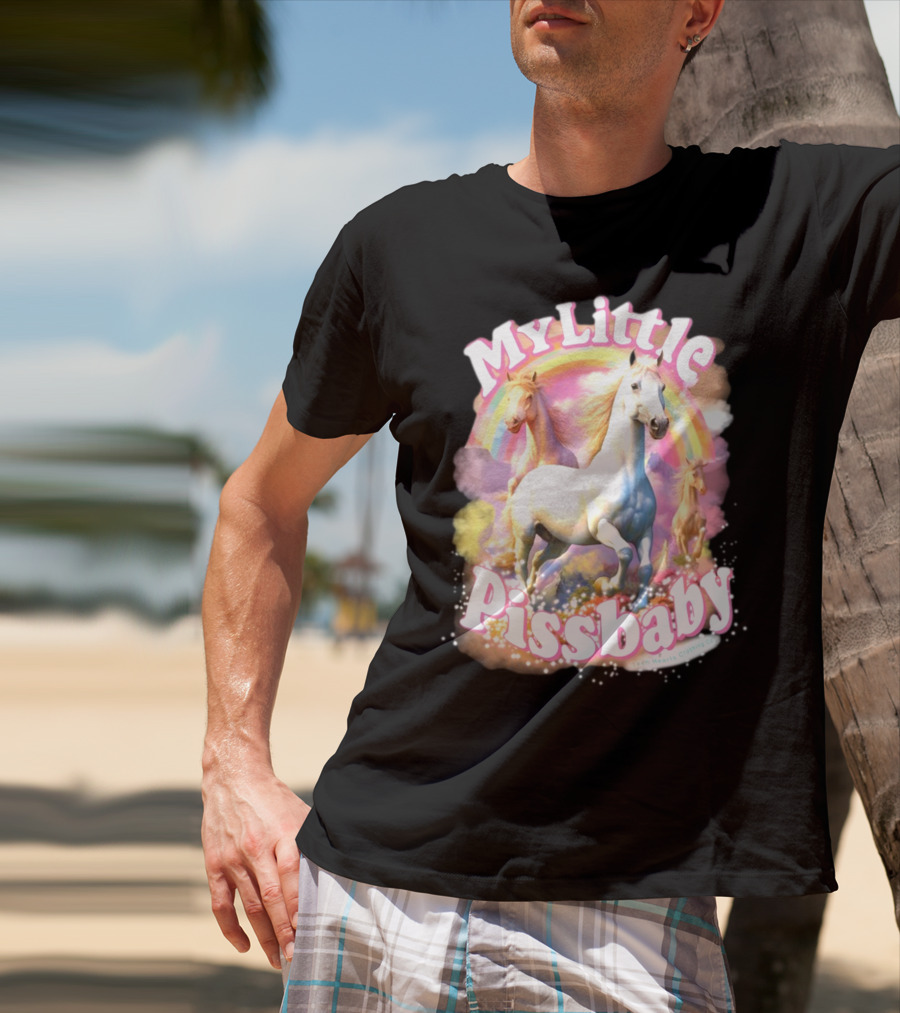 My Little Pissbaby Rainbow Horses T-Shirt