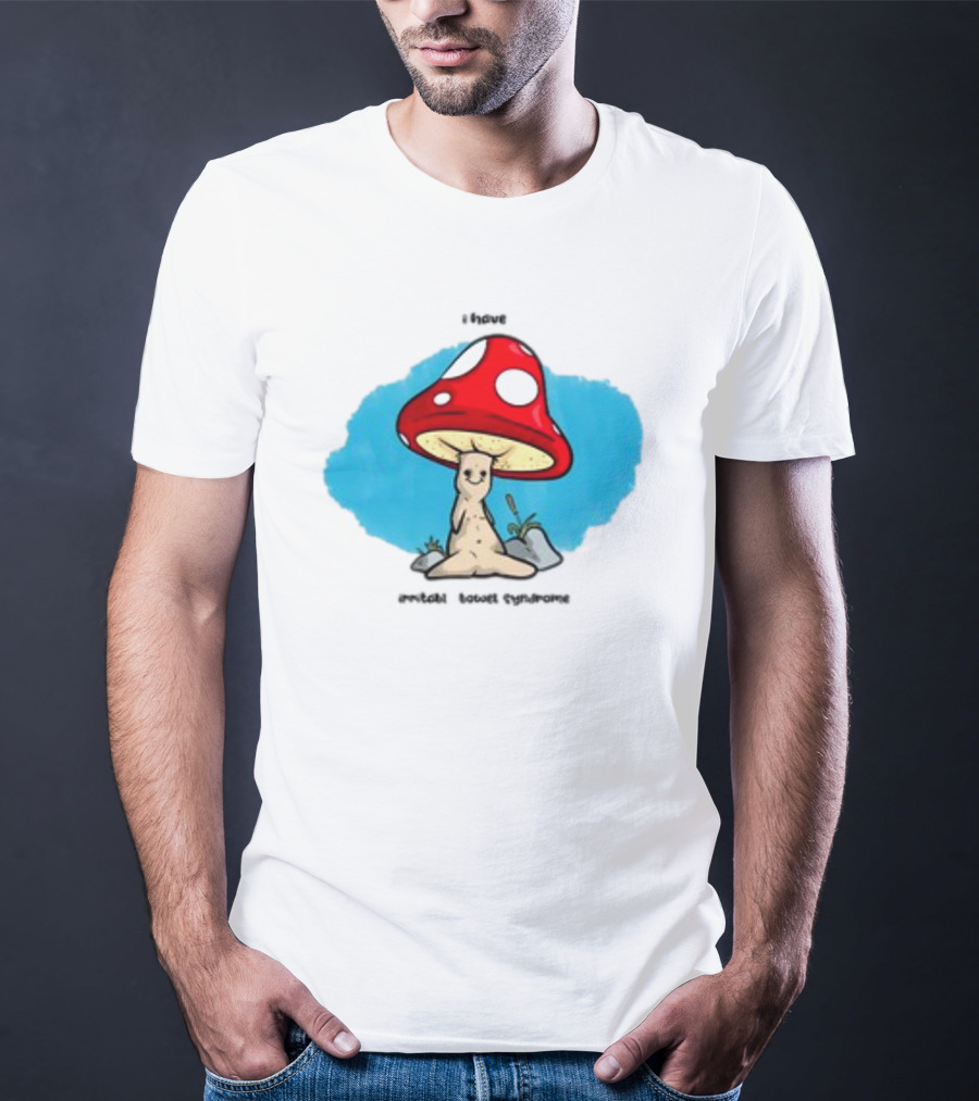 I Have IBS Mushroom Creature With Red Spotted Cap T-Shirt