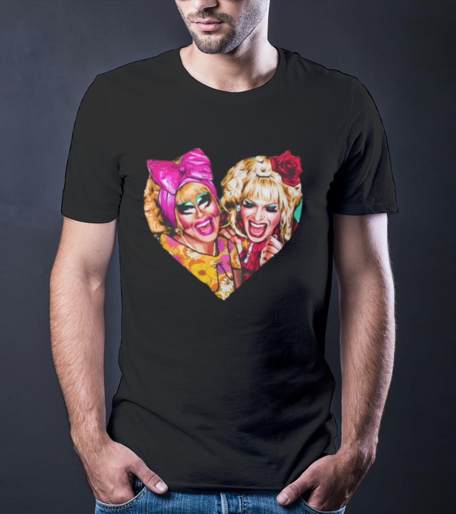 Funny Nordacious Trixie And Katya Heart Shape T-Shirt
