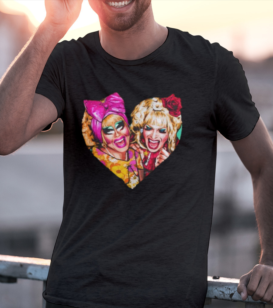 Funny Nordacious Trixie And Katya Heart Shape T-Shirt