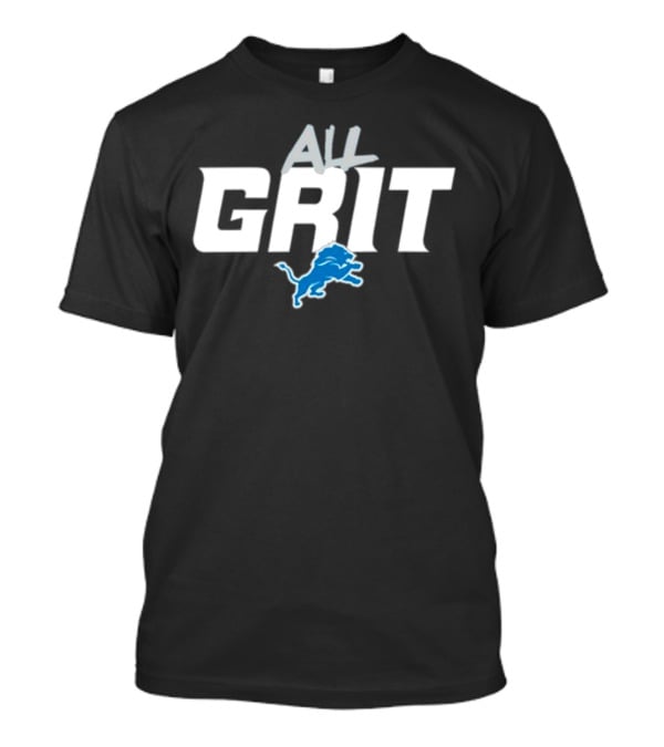 Detroit Lions All Grit Lions Logo T-Shirt