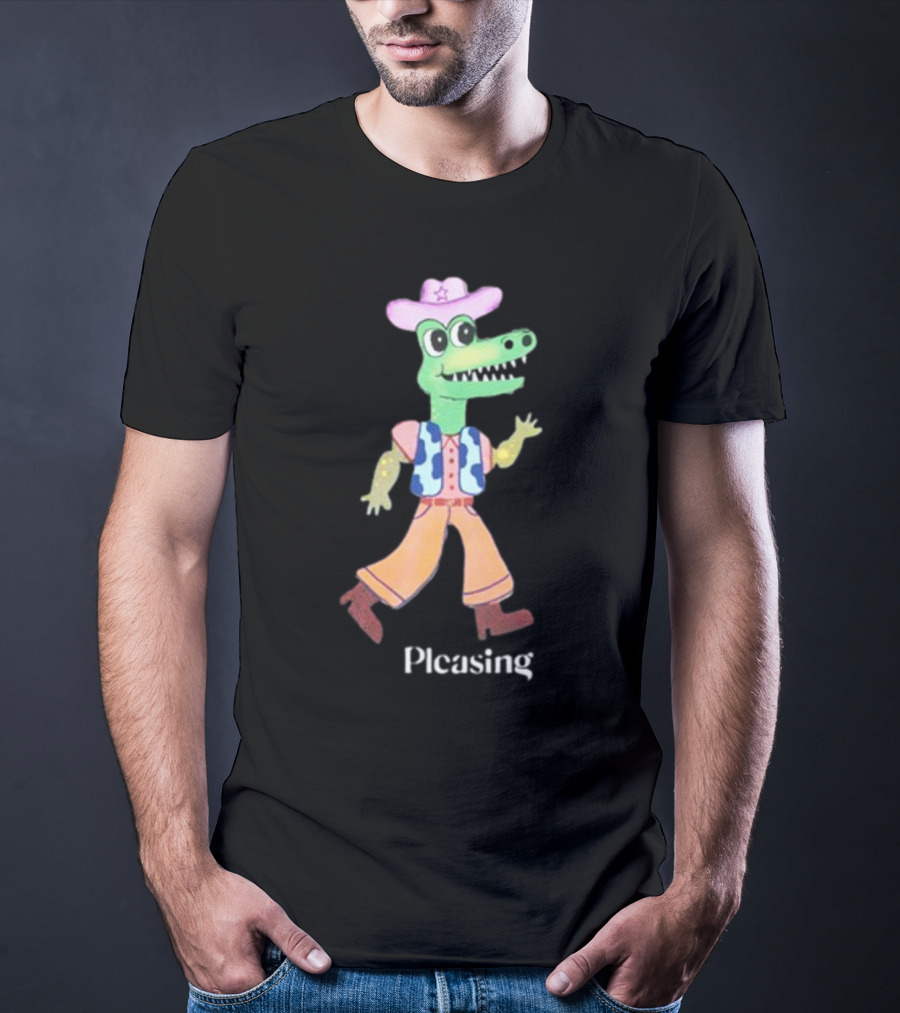 Pleasing Fancy Friends The Green Frog With Envy Cowboy Crocodile T-Shirt