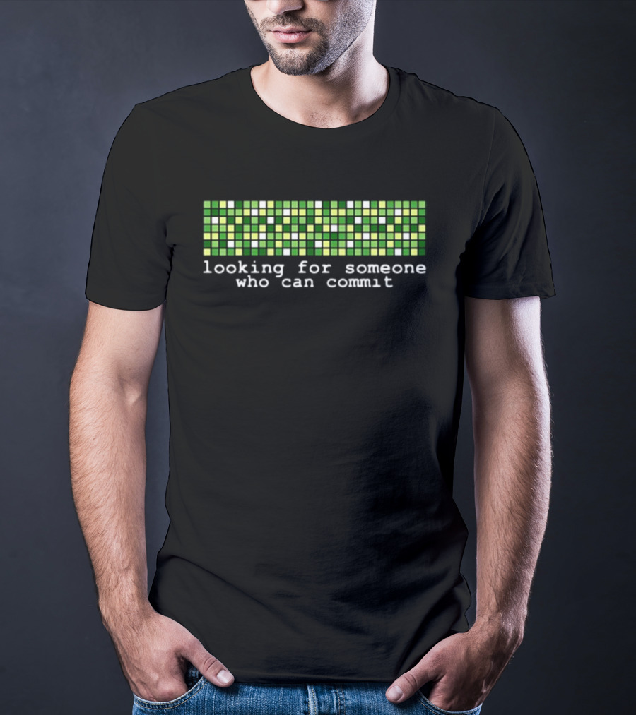 Madison Kanna Looking For Someone Who Can Commit Pixel Grid T-Shirt