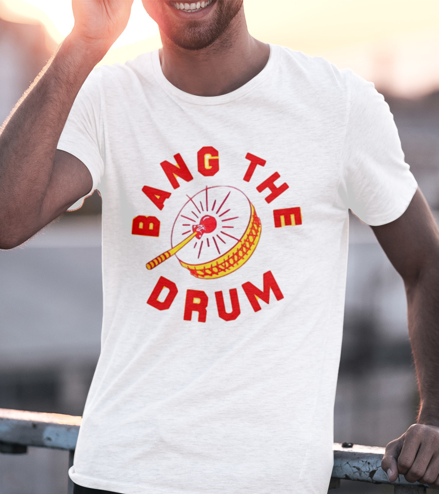 Bang The Drum Classic Percussion Icon T-Shirt