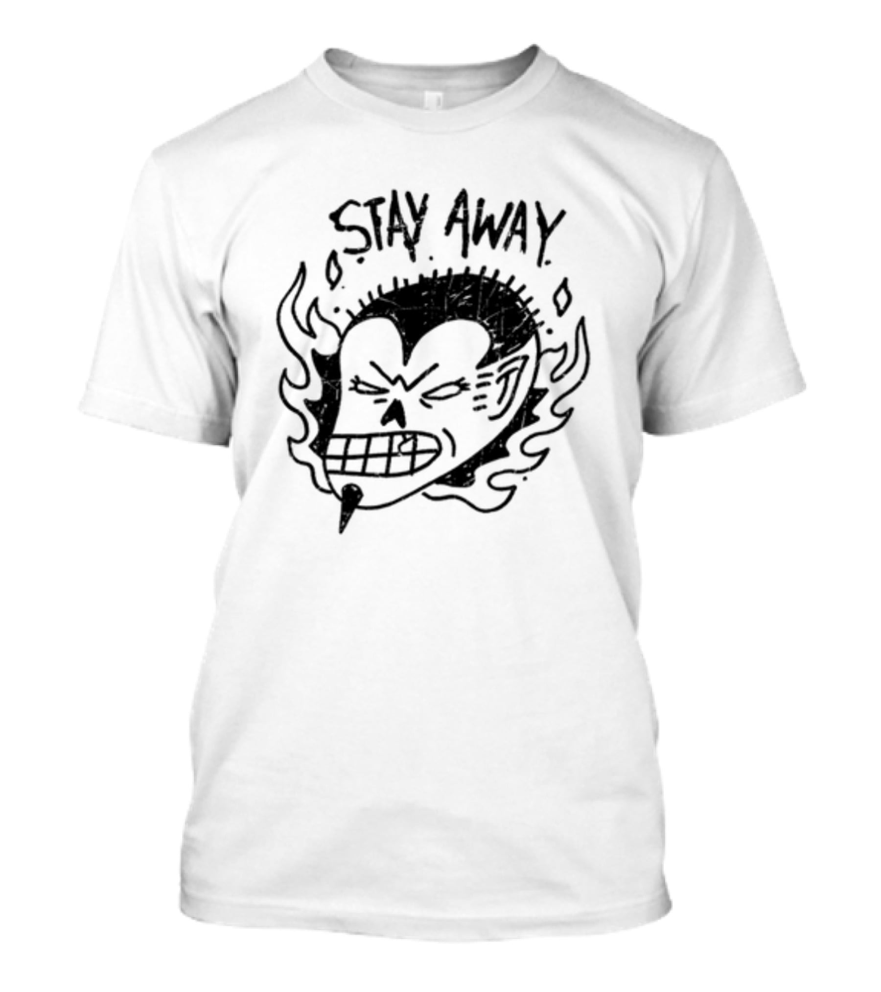 Stay Away Imalreadydead Skull Flame T-Shirt