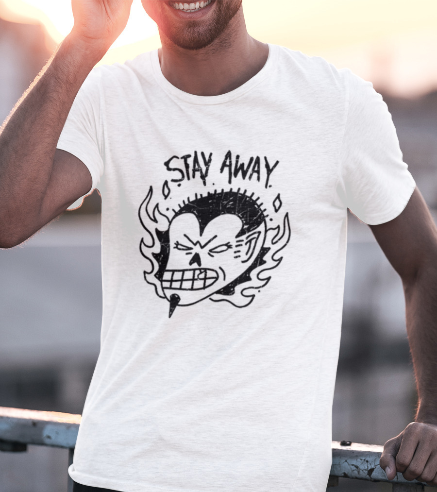 Stay Away Imalreadydead Skull Flame T-Shirt