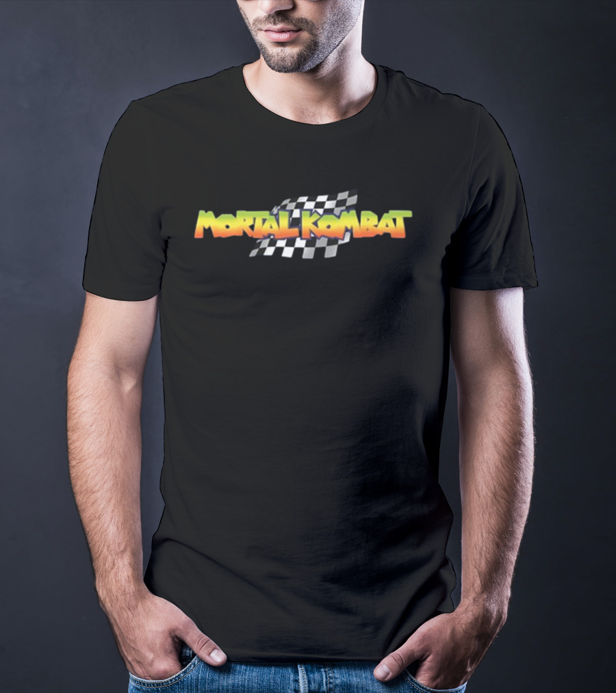 Mortal Kombat Checkered Flag T-Shirt