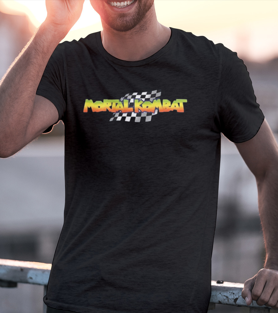 Mortal Kombat Checkered Flag T-Shirt