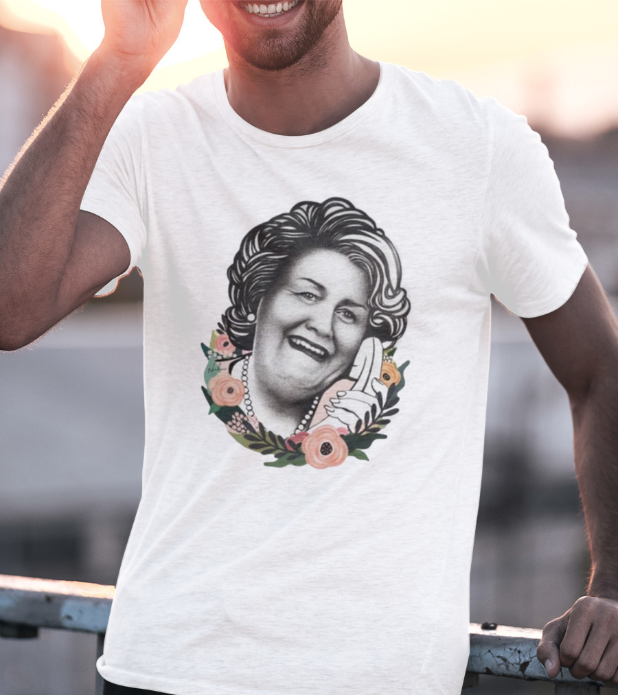 Hyacinth Bouquet With Floral Border And Telephone T-Shirt