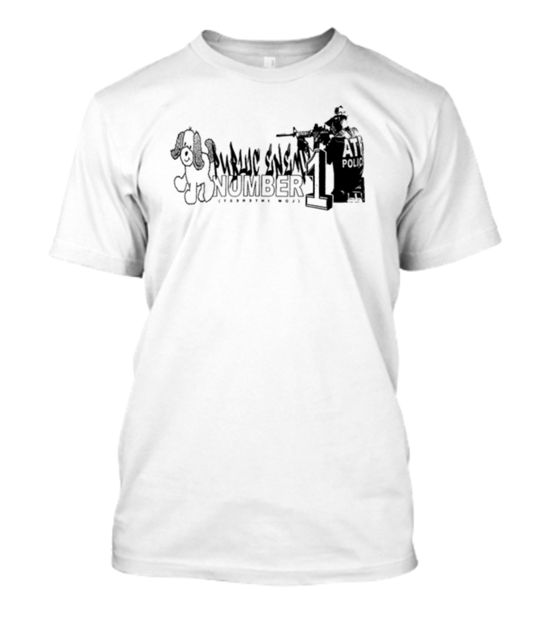 Lowinterestclothing Public Enemy Number One ATF Police Cartoon T-Shirt
