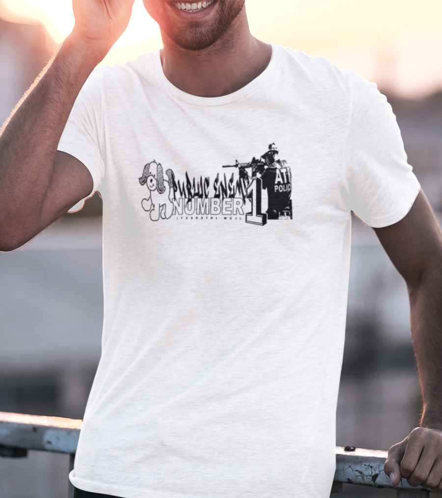 Lowinterestclothing Public Enemy Number One ATF Police Cartoon T-Shirt