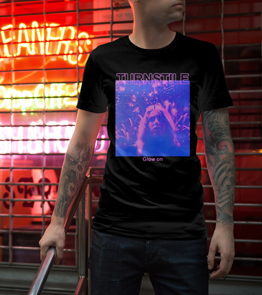 Turnstile Glow On Psychedelic Purple T-Shirt