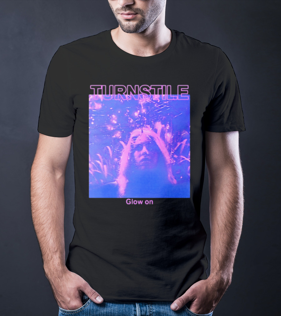 Turnstile Glow On Psychedelic Purple T-Shirt
