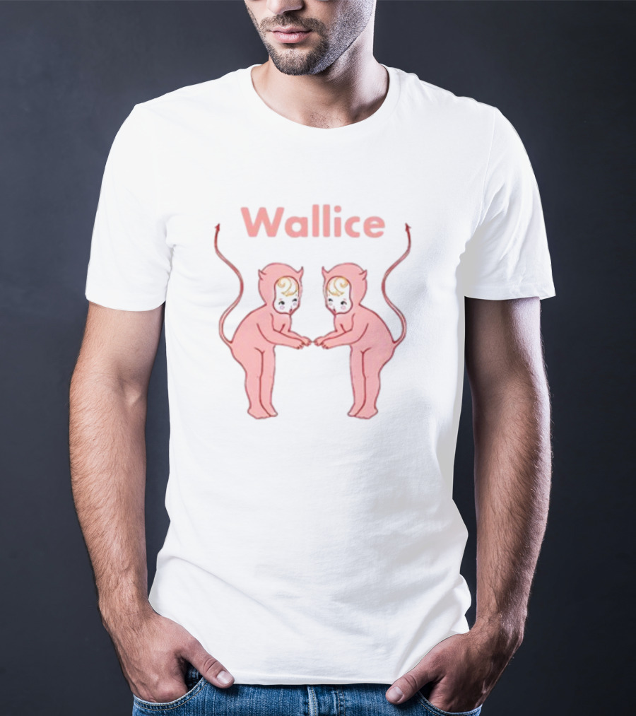 Wallice Little Devil Pink Twins T-Shirt