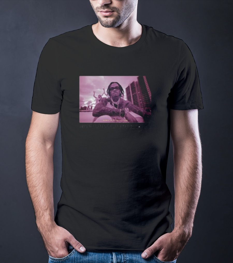 Gunnawunna #Fukumean Urban Style With Pink Tint And Skyline Background T-Shirt