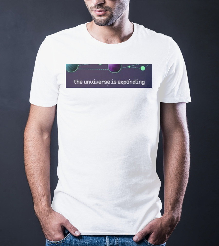 Jo3car The Universe Is Expanding Planets And Cosmic Lines T-Shirt