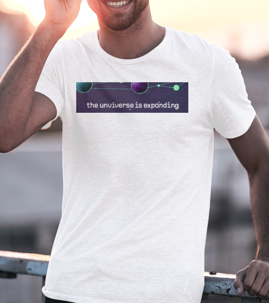 Jo3car The Universe Is Expanding Planets And Cosmic Lines T-Shirt