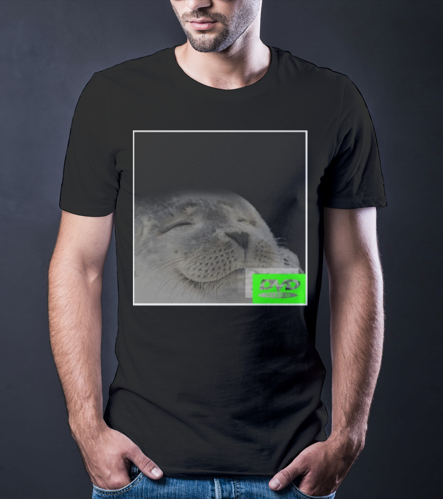 Bouncing DVD Hits Corner Idle Screen Meme Relaxed Seal T-Shirt