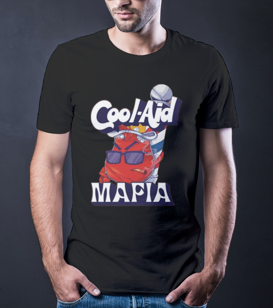 Cool-Aid Mafia Gangster Red Jug Smoking Shades T-Shirt