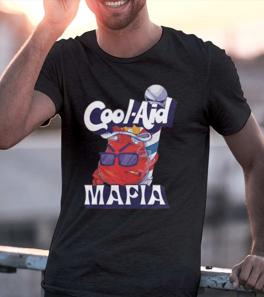 Cool-Aid Mafia Gangster Red Jug Smoking Shades T-Shirt