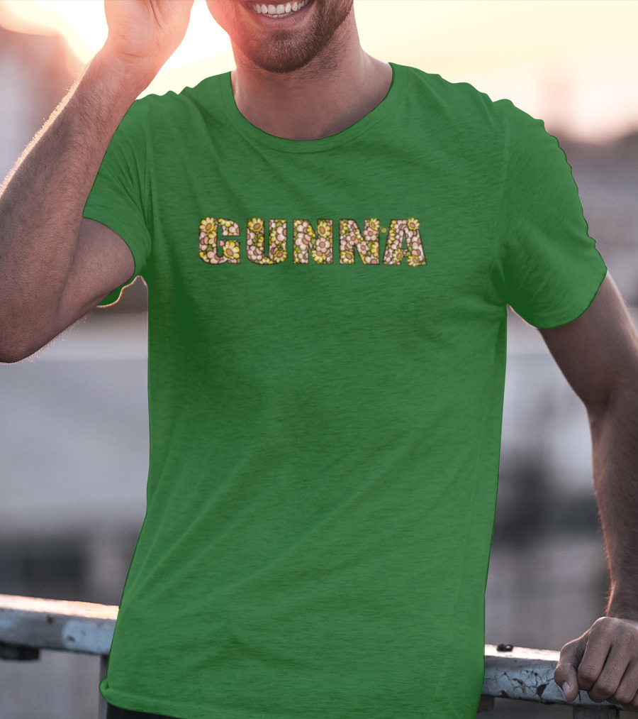Gunna Wunna Floral Pattern Wun Night Only T-Shirt