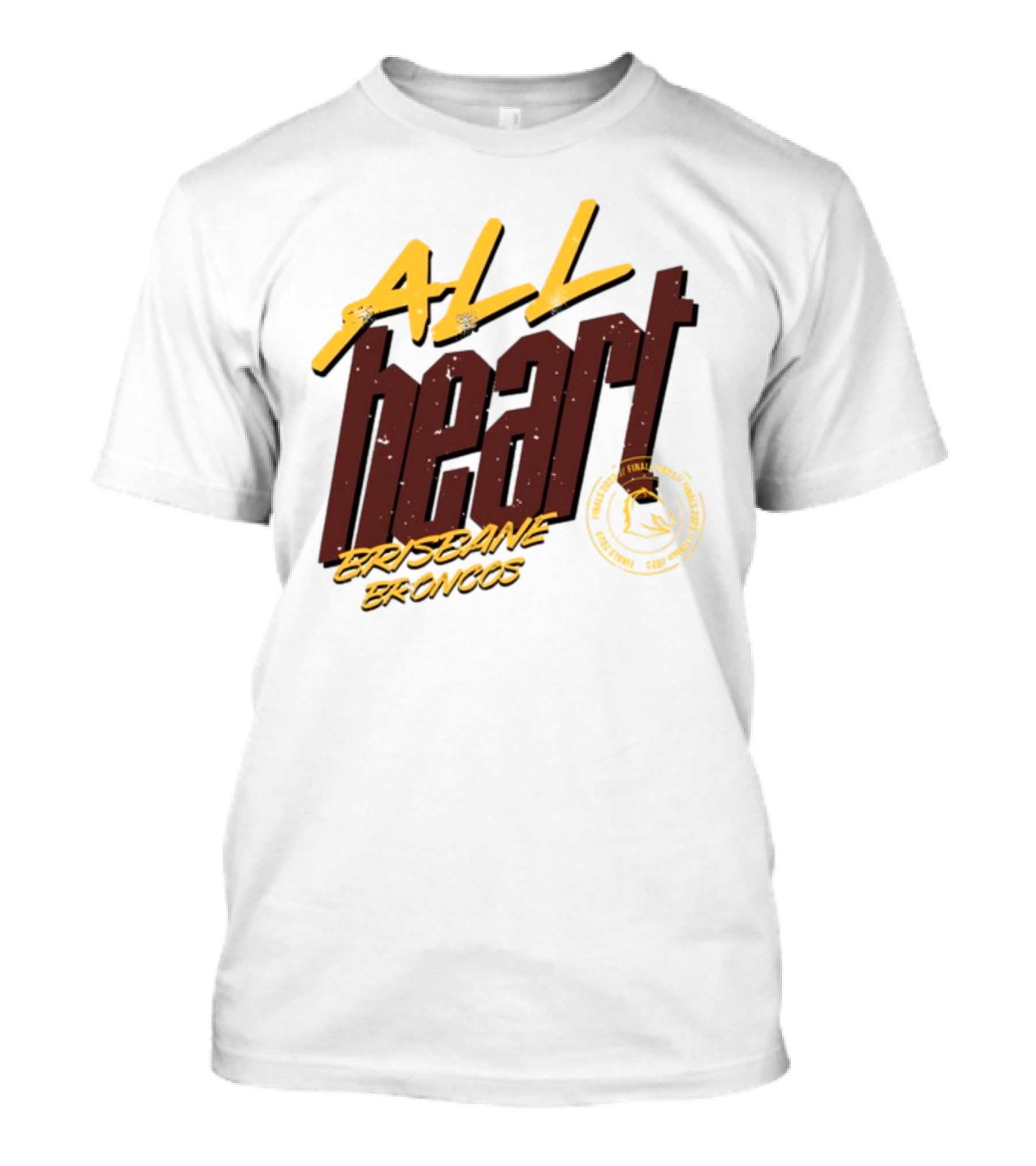 All Heart Brisbane Broncos NRL Team Pride T-Shirt