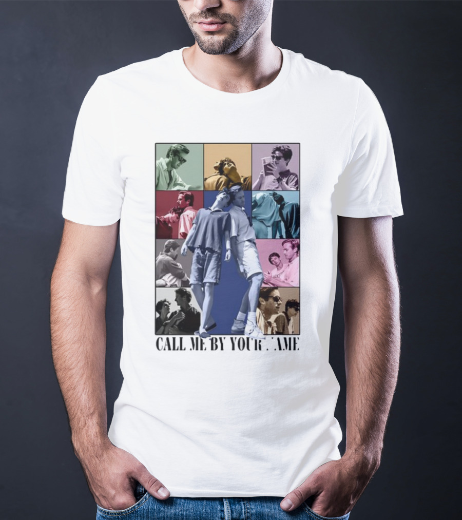 Call Me By Your Name Vintage Pop Art Collage Eras Tour T-Shirt