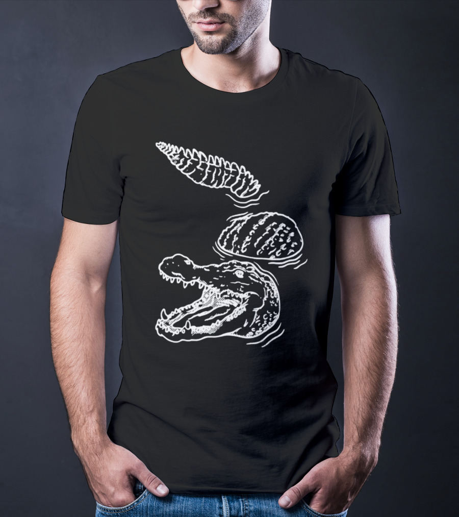 Let's Trip Crocodile Alligators Ice Cream Cone Fusion T-Shirt