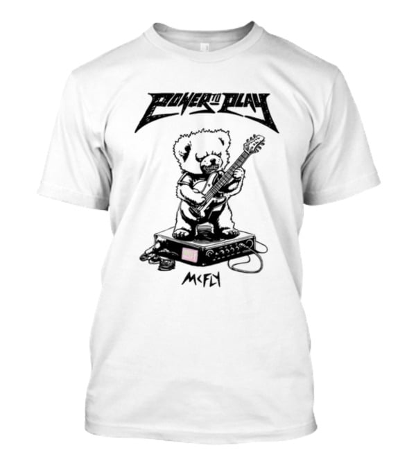 Power To Play Bear McFly Guitar Amplifier T-Shirt