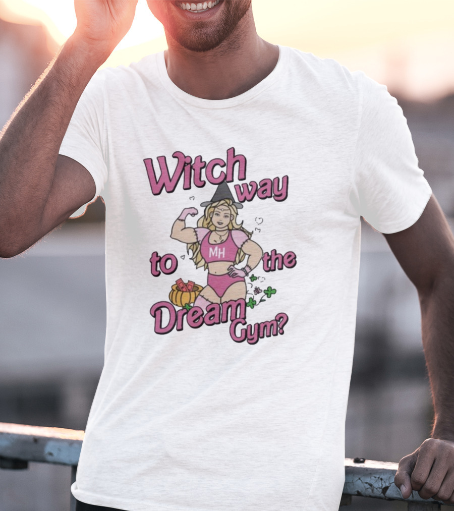 Witch Way To The Dream Gym Halloween Muscle MH Magic T-Shirt