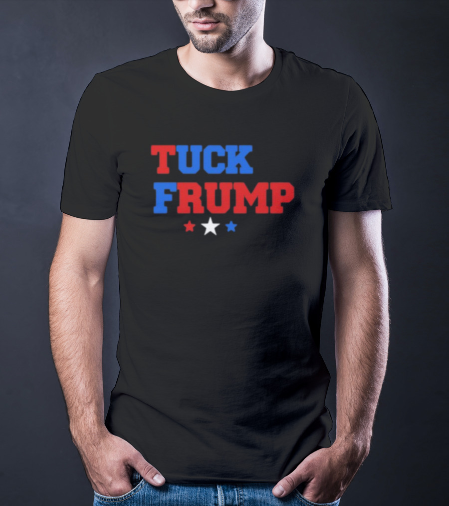 Yourbluechannel Tuck Frump Red Blue White Stars T-Shirt
