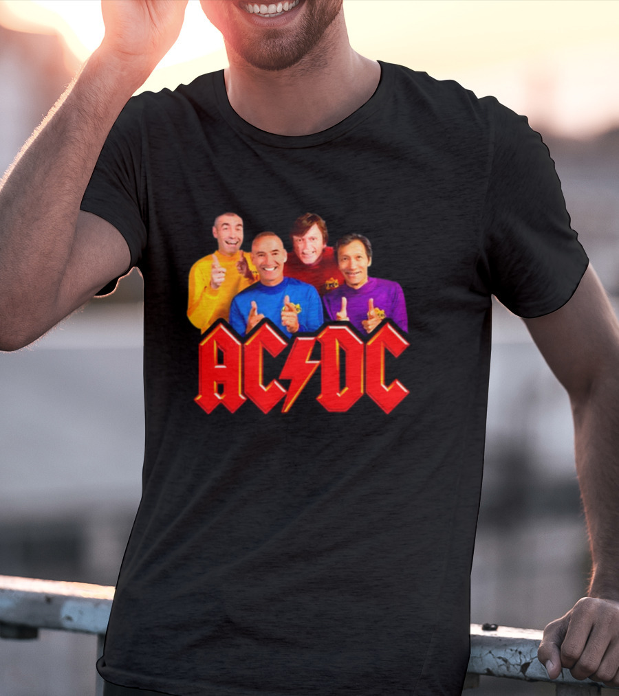AC/DC Meets The Wiggles For Those About To Wiggle T-Shirt