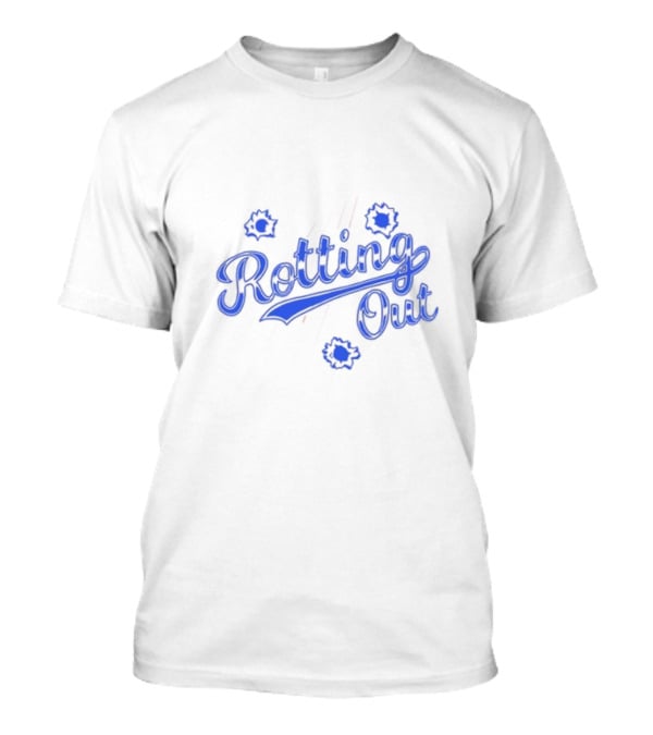 Closedcasketactivities Rotting Out The Pit Benefit Event Sports-Inspired Bullet Holes T-Shirt