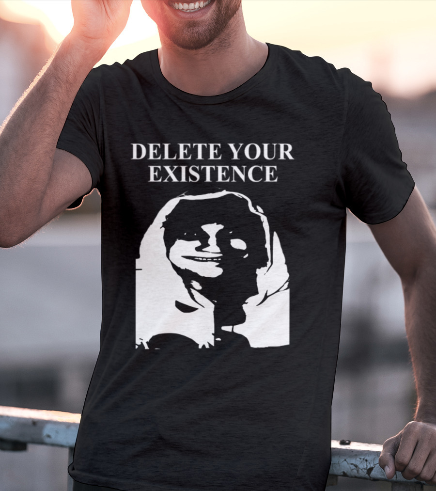 DELETE YOUR EXISTENCE Hoodie Skeleton T-Shirt