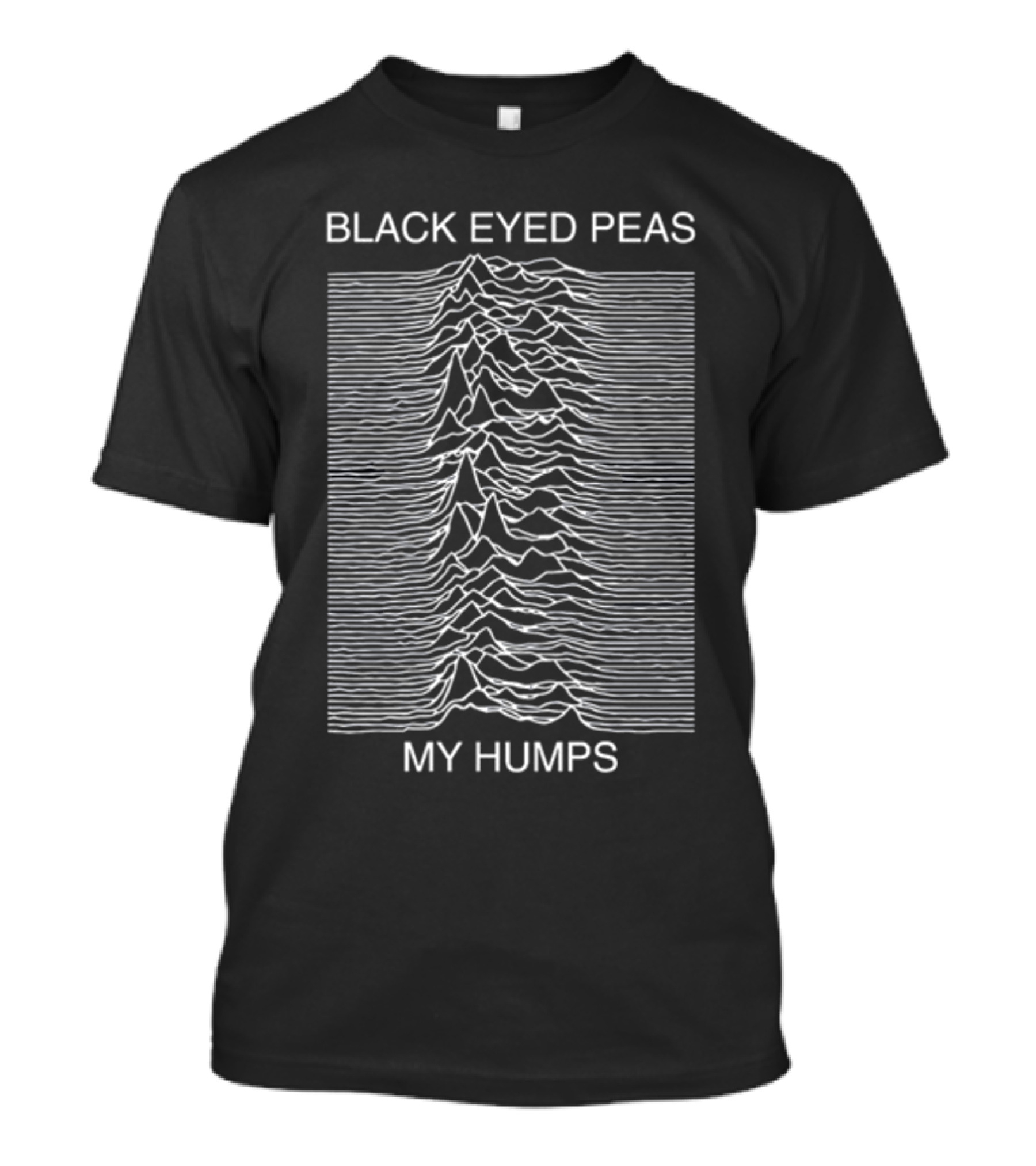 Black Eyed Peas My Humps Joy Division Unknown Pleasures T-Shirt