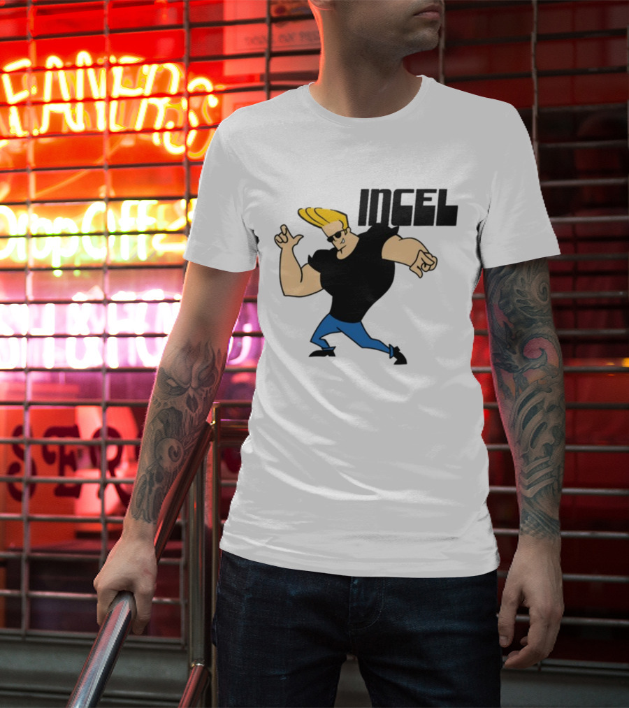 Incel Character With Blond Hair And Sunglasses T-Shirt