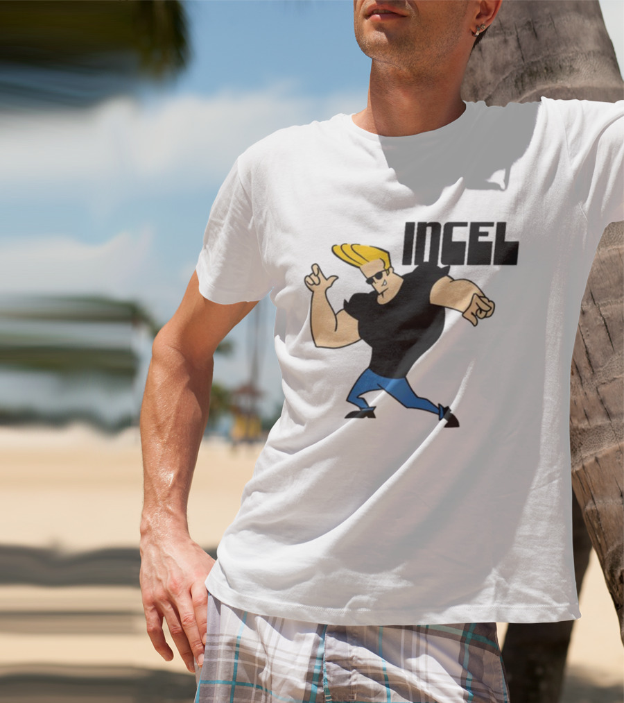 Incel Character With Blond Hair And Sunglasses T-Shirt