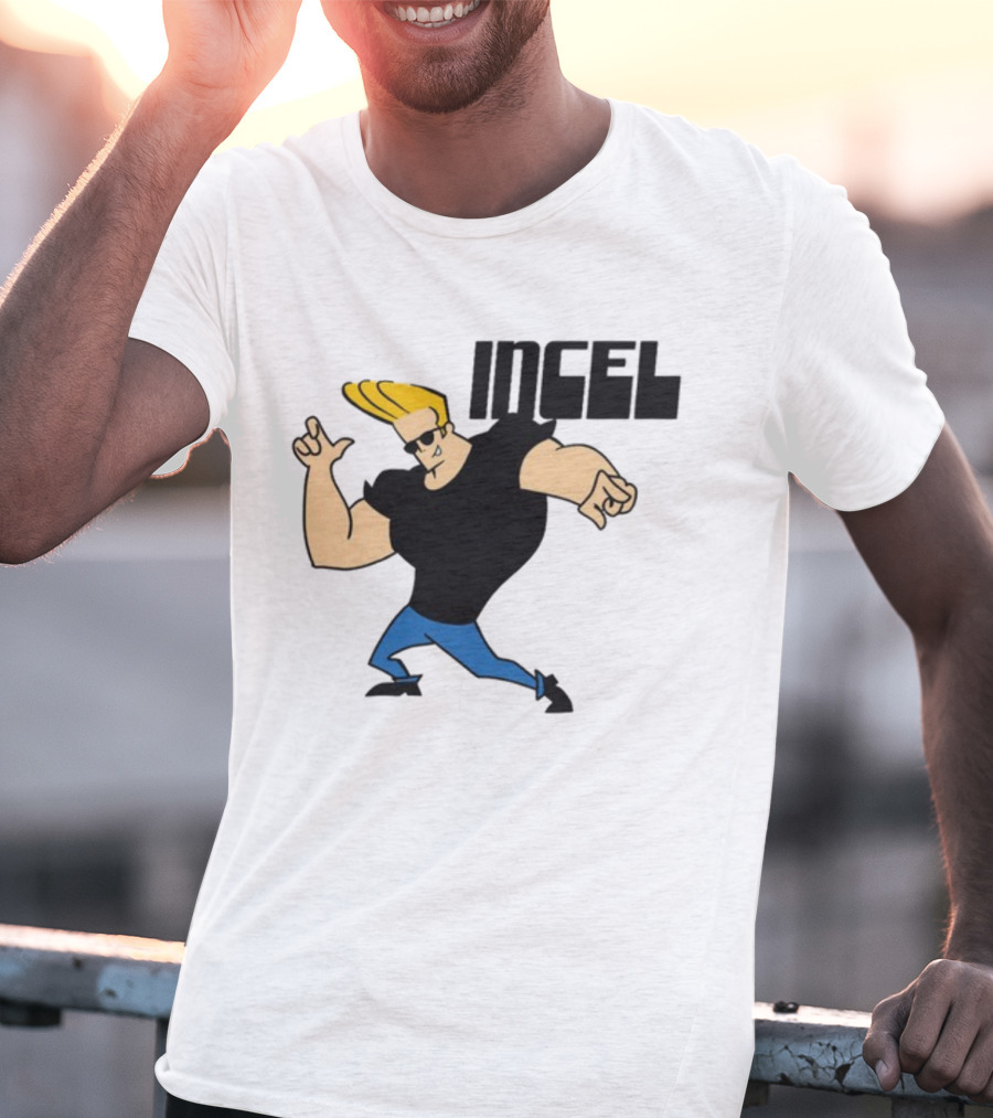 Incel Character With Blond Hair And Sunglasses T-Shirt