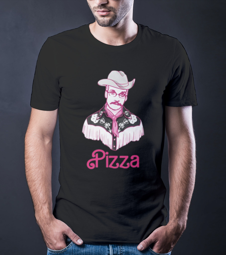 John Pizza Cowboy With Pink Fringe T-Shirt
