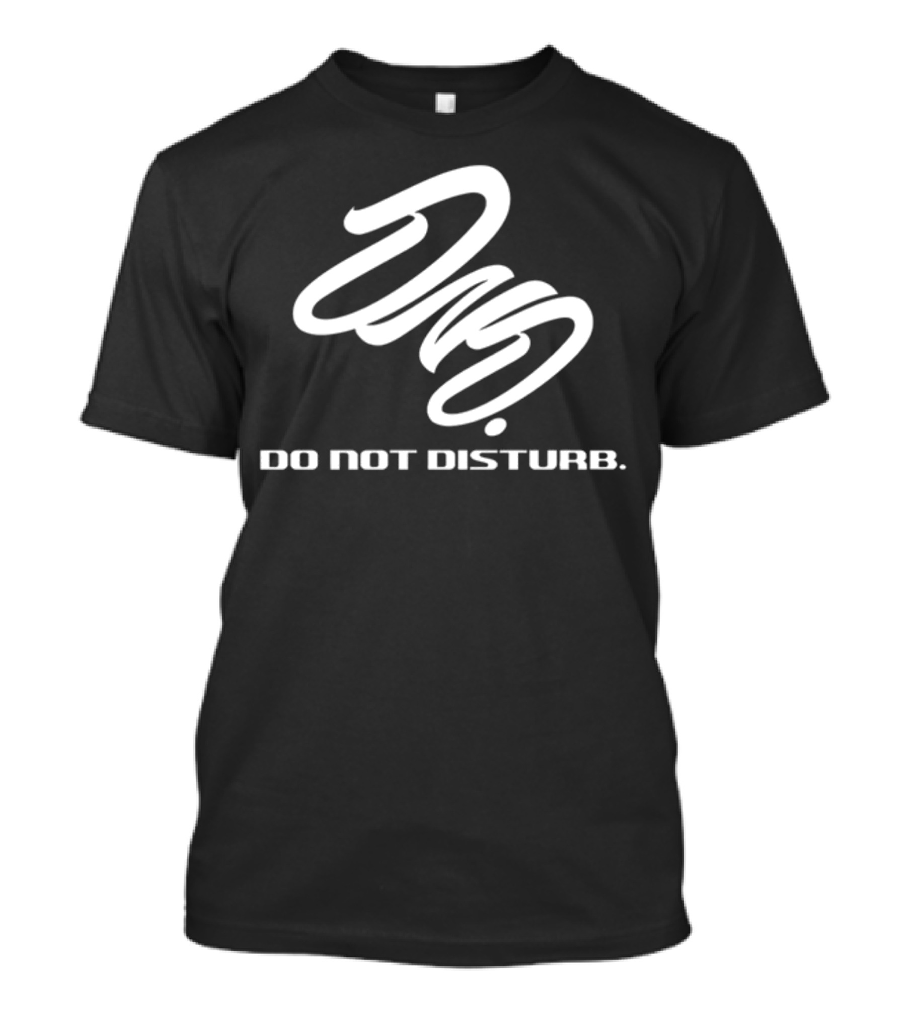 Dnd Do Not Disturb Iconic Font White Swirl T-Shirt
