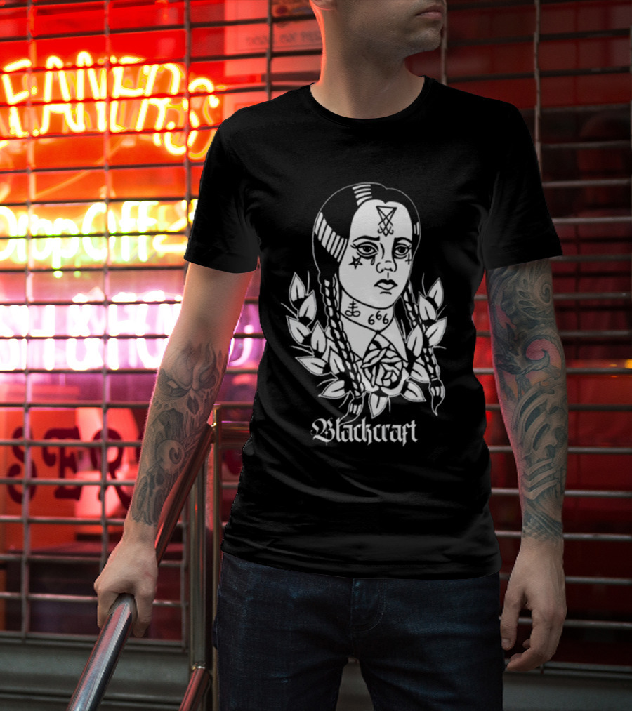 Blackcraft 666 Occult Wednesday Addams T-Shirt