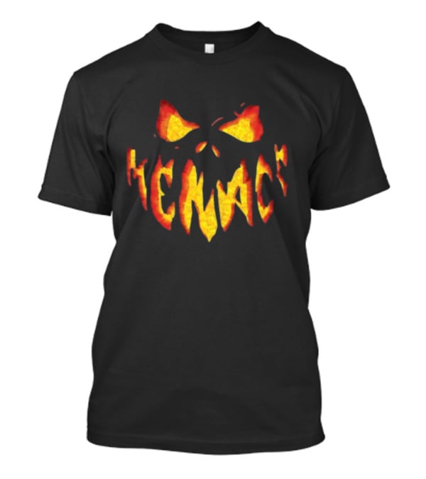 Bam Menace Pumpkin Face Halloween T-Shirt