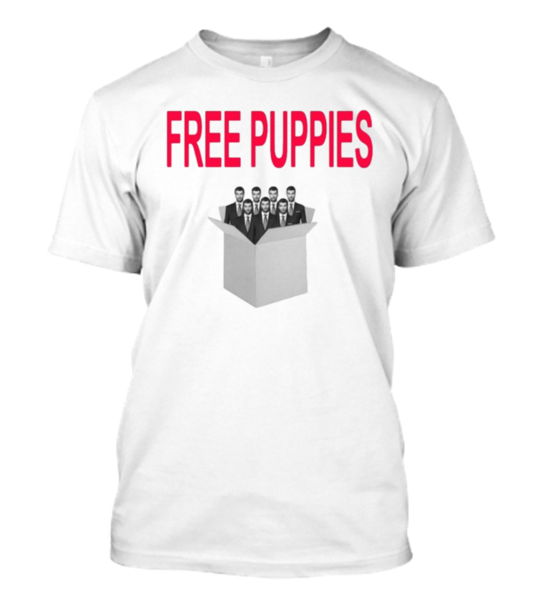 Free Puppies Men In Box T-Shirt