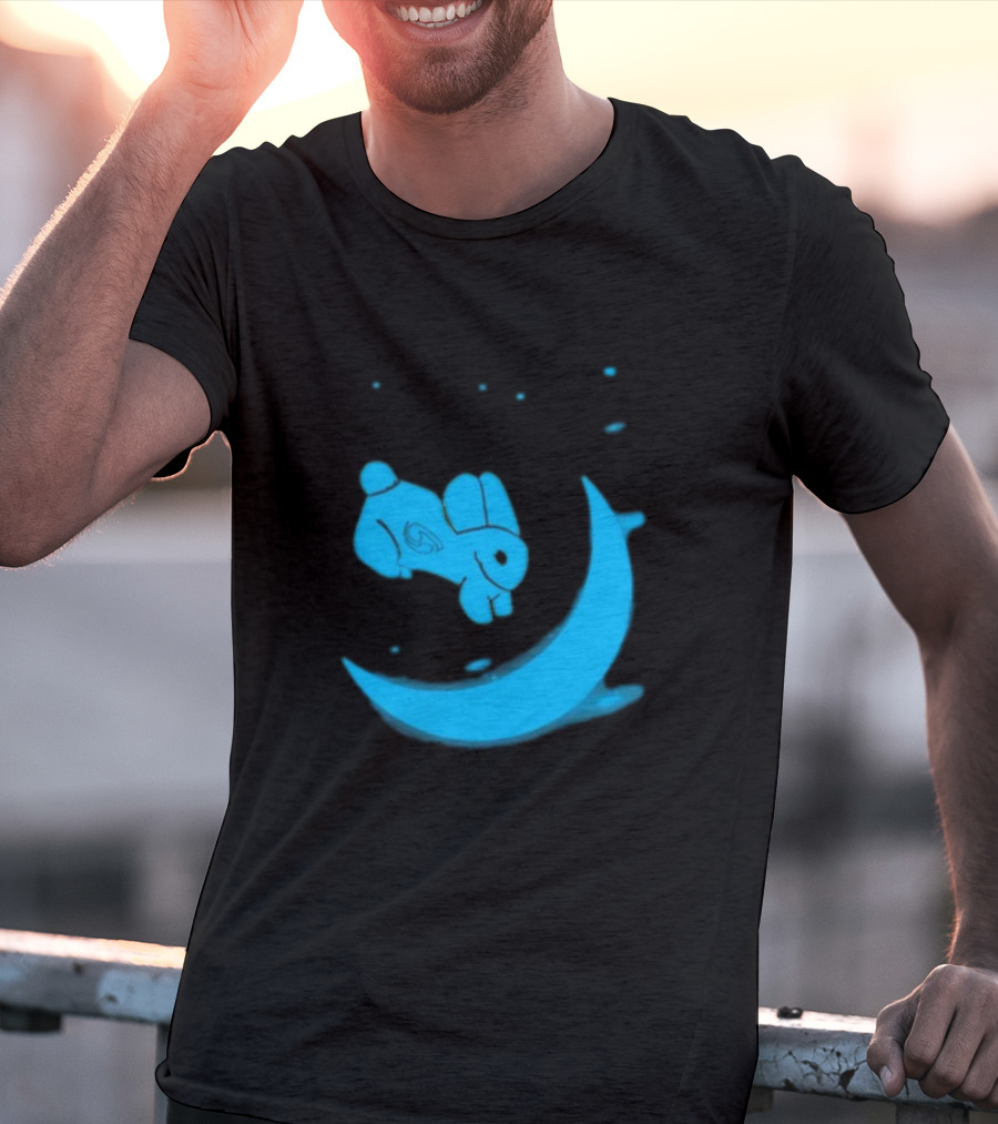 Rawpaw Jade Rabbit Moon Journey By Reghan Clark T-Shirt