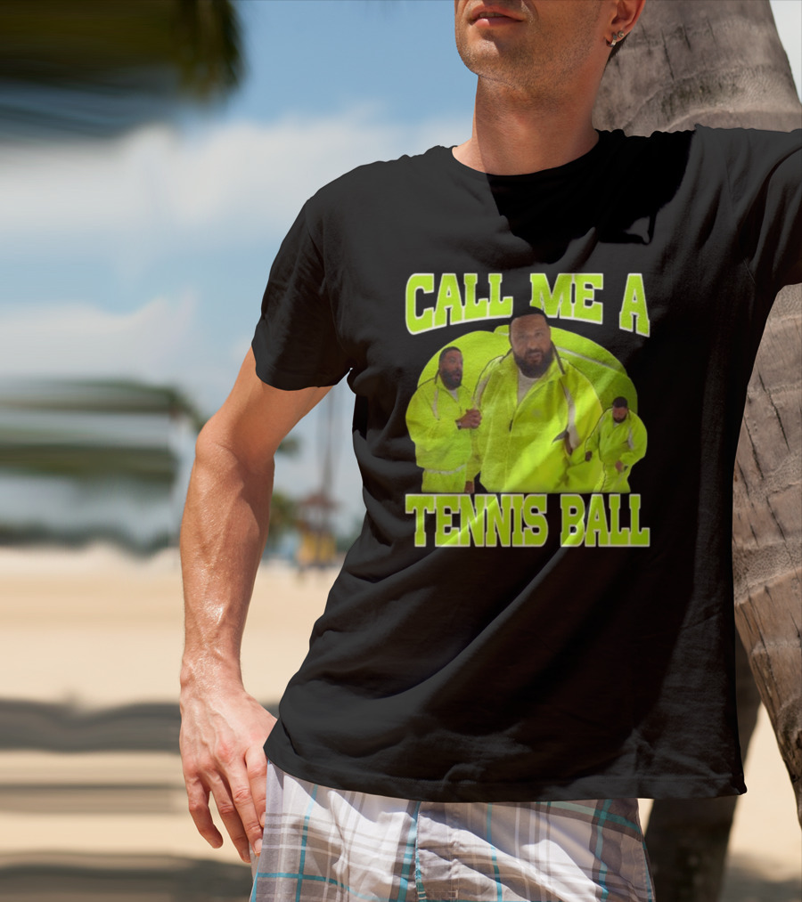 DJ Khaled Call Me A Tennis Ball Neon T-Shirt