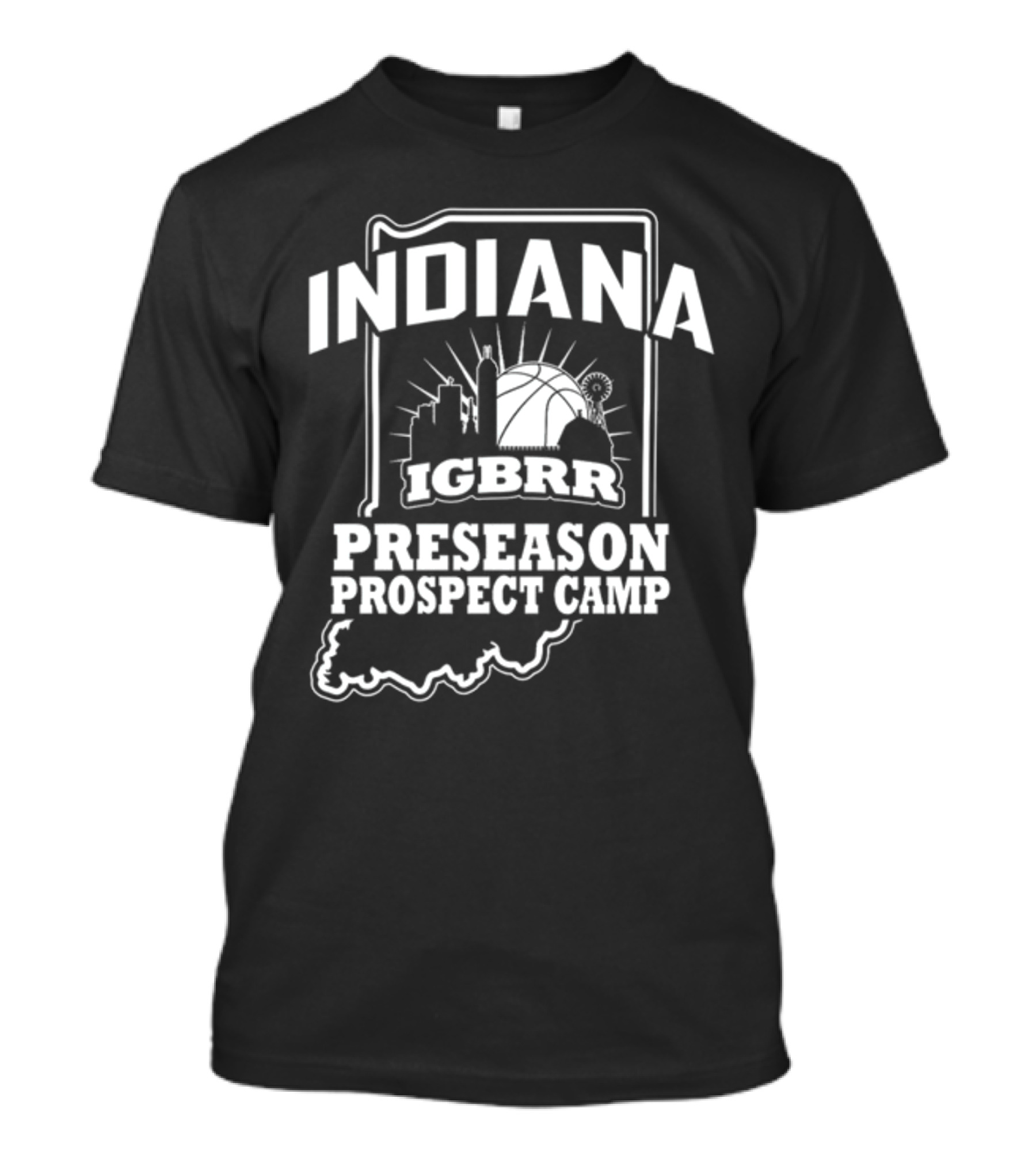 Indiana IGBRR Basketball Preseason Prospect Camp Skyline T-Shirt