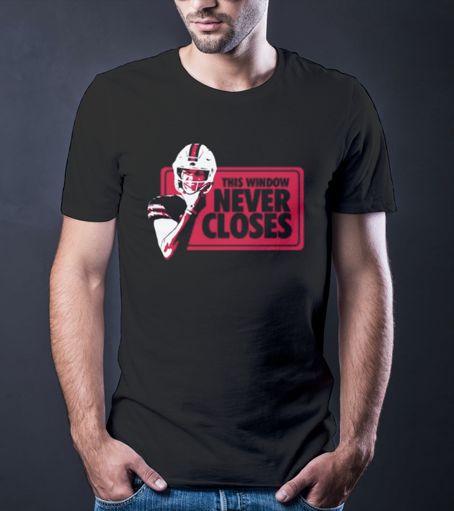 This Window Never Closes Football Player T-Shirt
