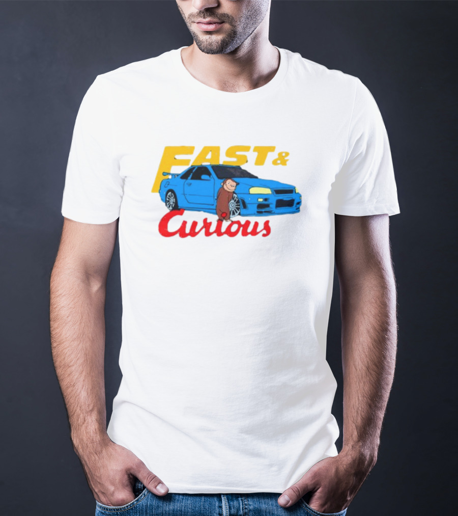 Fast And Curious Car Adventure With Curious Monkey T-Shirt