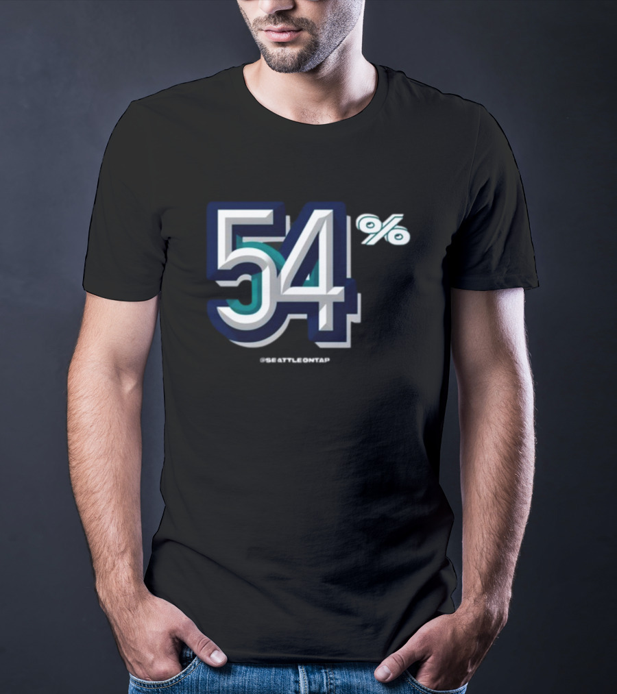Seattle Baseball 54% @seattleontap T-Shirt