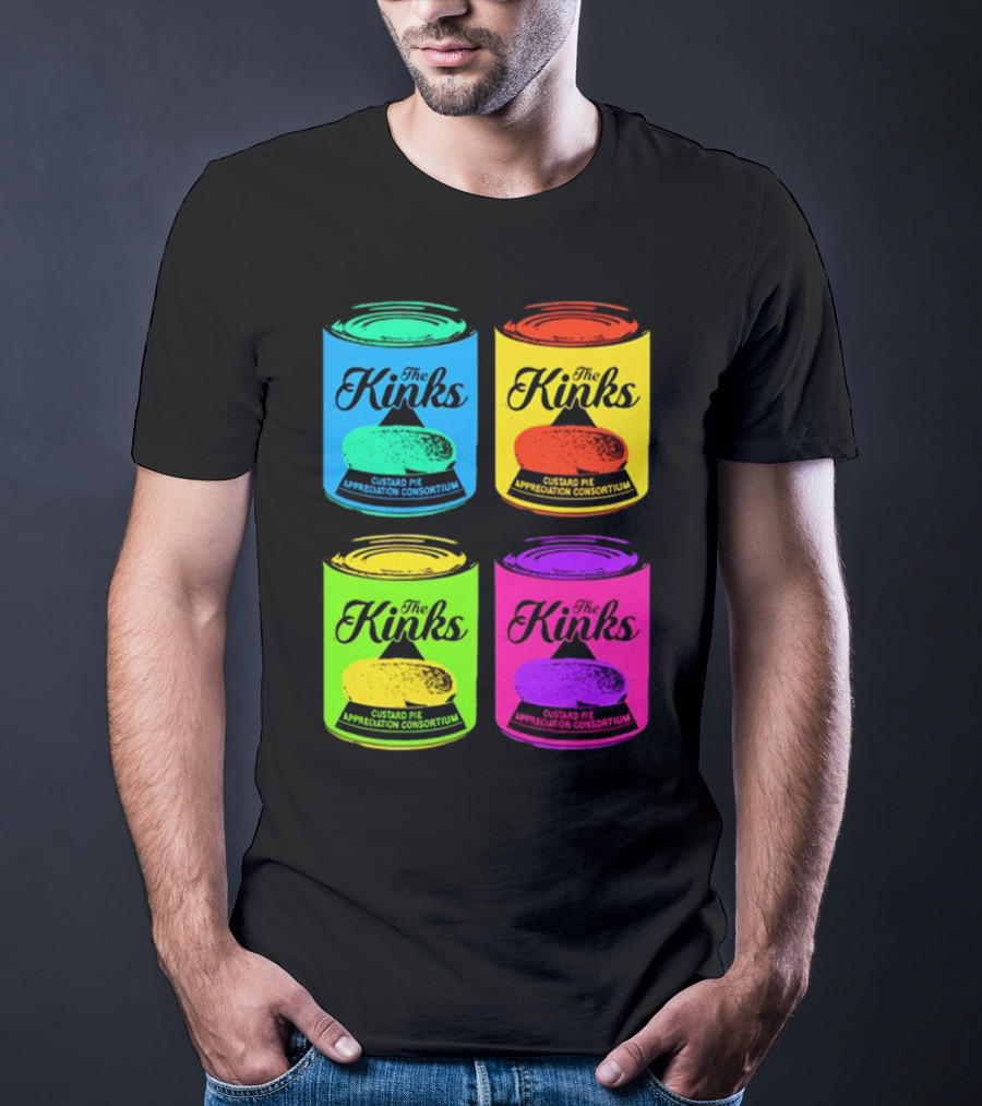 The Kinks Custard Pie Appreciation Consortium Pop Art Cans T-Shirt